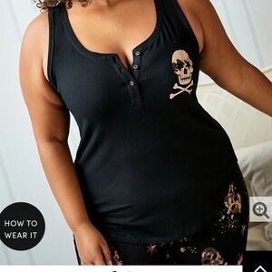 🆕☠️ MIXED SIZE SKULL TANK & SHORTS SLEEP SET☠️